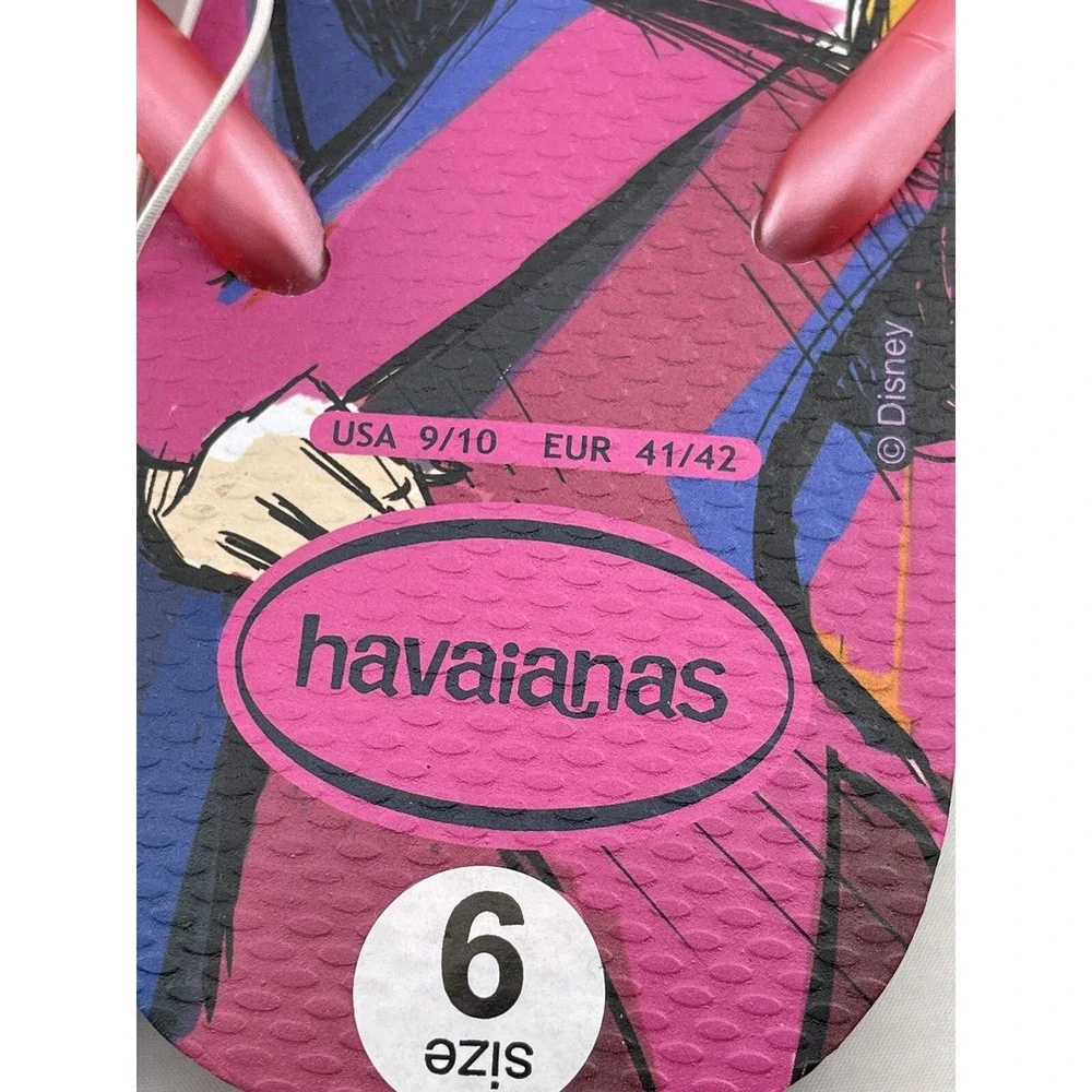 US 9/10 Havaianas Disney Villains Slim Flip Flop Sandals - Picture 4 of 7